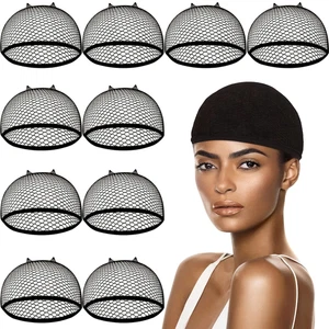 10 Pezzi Cappellini Parrucche a Rete e Rete per Capelli a Rete per Donna, Rete per Tessitura Nylon per Ciao - Foto 1 di 12