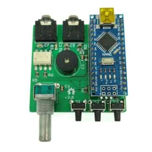 A46T Open CW Keyer MK2 KIT Z obudową CW Prędkość regulowana 1 do 999 WPM (zestawy DIY) - Zdjęcie 1 z 7