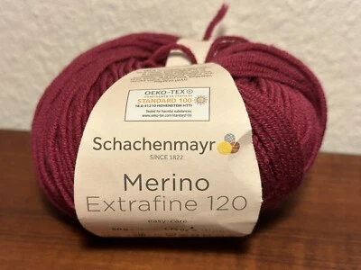 Schachenmayr  Merino Extrafine 120 Farbe 10132 (Lot 3442) 50g - Bild 1 von 3
