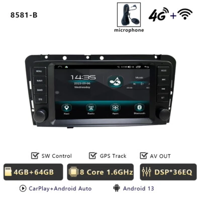 8581 4G+64G CHSTEK Car Radio Carplay For VOLVO XC70 V70 S60 S40 V40 2005-2008 - Image 1 of 4