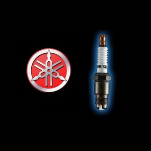 4 x BRISK Performance Spark Plugs - YAMAHA R1 R6 FZ6 FZ6R FZ1 FZ8 VMAX WR250 CR9 - Picture 1 of 5