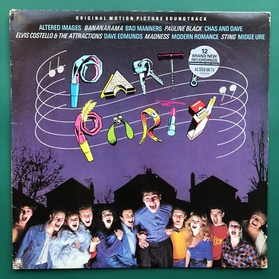 PARTY PARTY Film Soundtrack LP Richard Hartley Sting Elvis Costello Midge Ure VG - Image 1 of 4