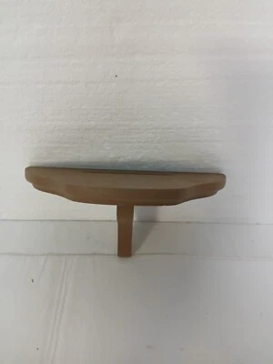  Home Interiors Wood Wall Shelf Small  Figurine Display w/Plate Groove Painted - Image 1 of 4