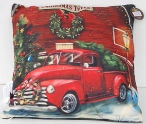"Christmas Tree Farm" Decorative Briarwood Lane Indoor/Outdoor Winter Pillow - Picture 1 of 4