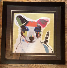 Michel Keck Abstract Modern Dog Art Print JACK RUSSEL Framed & Matted