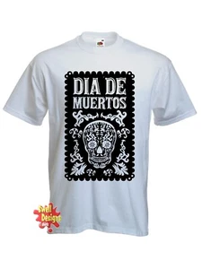 Camiseta Mexicana Día de Muertos Calavera Camiseta Todas las Tallas - Imagen 1 de 1