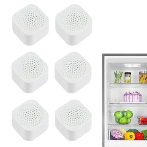 Refrigerator Deodorizer 6PCS Stickable Natural Activated Charcoal Odor Absorber - Picture 1 of 12