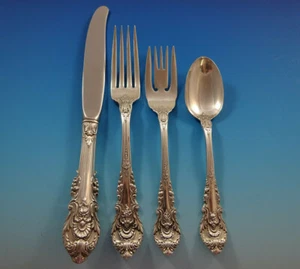 Sir Christopher by Wallace Sterling Silver Flatware Set For 12 Service 48 Pieces - Picture 1 of 6