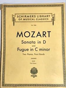 VTG MOZART Sonata in D & Fugue in C Minor Two Pianos Four Hands Vol 1504 - Picture 1 of 6