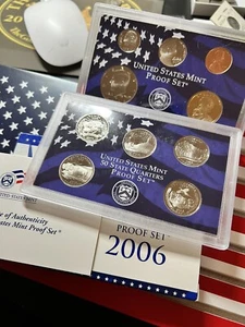 2006 S United States Mint Proof Set 10 Coins Clad US Coins Original Box & COA - Picture 1 of 2