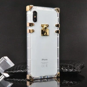 Luxury Clear Phone Case For iPhone 11 12 13 14 Pro Max XR X XS 6 7 8 SE - Picture 1 of 23