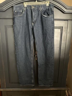 MODA Jeans Blue Authentic Denim Jeans Men's 38X33  Cotton Blend Relaxed Fit - Image 1 of 4