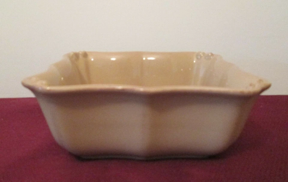 CASAFINA VINTAGE PORT MOCHA (BROWN) SQUARE CEREAL BOWL - 6 1/4 " 0911I
