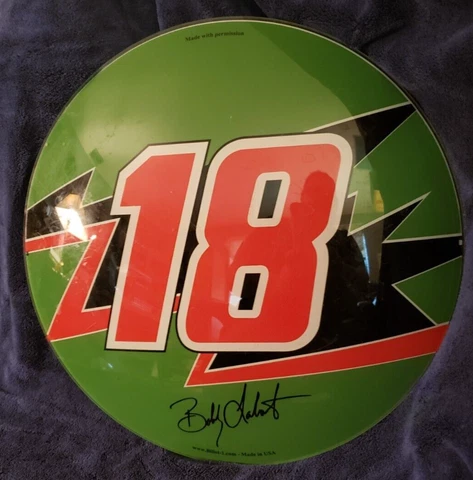 NASCAR~ Bobby Labonte #18~ Decorative Wall Display Collectible Glass Plate~ Rare Cover