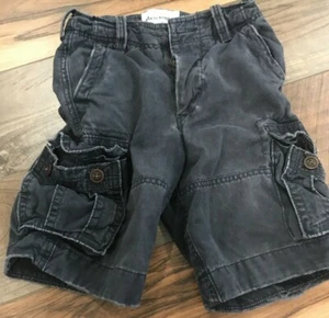 Abercrombie & Fitch cargo shorts navy blue- black (kids 8 years) - Picture 1 of 12
