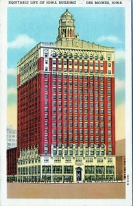 Equitable Life Iowa Building Des Moines Iowa Postcard Unposted - Picture 1 of 2
