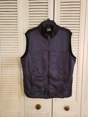 Ahead Golf Vest Men's Large Full-Zip Fleece Lined Black  Stretch - Image 1 of 4