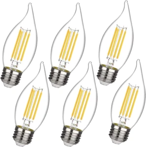 C35/CA11 Chandelier Led Light Bulbs, Dimmable 4W Equivalent to 40W LED Can - Picture 1 of 12