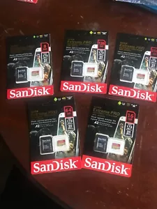 SanDisk Extreme Pro MicroSDXC UHS-1 Card with Adpator - Picture 1 of 6