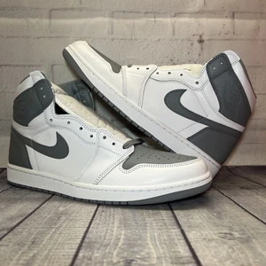 Nike Air Jordan 1 Retro High OG Grey White Shoes 555088-037 Men’s Size 12.5 NEW - Picture 1 of 12