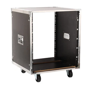 12U Mobile Server Rack Audio & Video Stage Stereo Equipment Storage Cabinet 19in - Bild 1 von 11