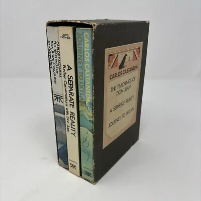 Carlos Castaneda Touchstone Box Set Don Juan Ixtlan Paperback Books READ DAMAGE - Image 1 of 4