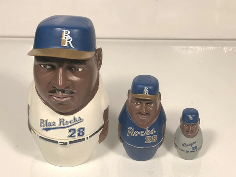 Wilmington Blue Rocks Ken Harvey Magnetic SGA Nesting Dolls STADIUM GIVE AWAY Cover