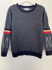 Mayoral Toddler Boy's Size 4 104cm Knit Sweater Cotton blend M Sleeves - Picture 1 of 6