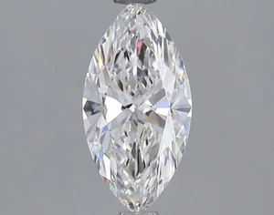 Marquise 1 CT Lab-Grown Diamond Ring | 925 Silver Jewelry - Picture 1 of 2