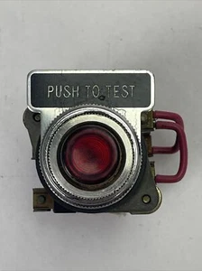 GE CR2940UW ILLUMINATED PUSH BUTTON RED 110V 50/60CY (LOT OF 2) - Picture 1 of 8
