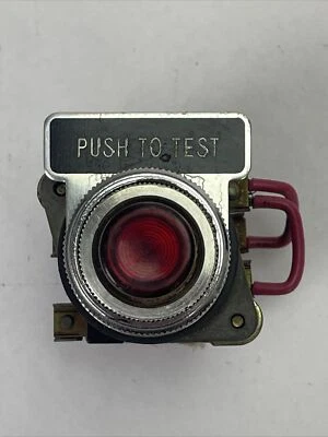 GE CR2940UW ILLUMINATED PUSH BUTTON RED 110V 50/60CY (LOT OF 2) - Image 1 of 4