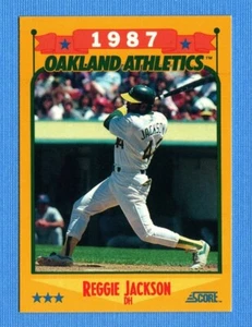 1988 Score #504 Reggie Jackson Oakland Athletics - Picture 1 of 1