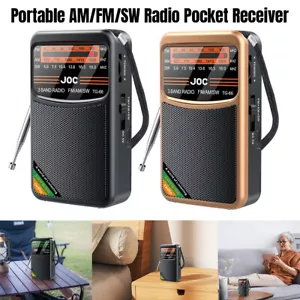Mini Pocket Radio FM AM SW Radio Type-C Rechargeable Radio Player for Elder - Picture 1 of 19
