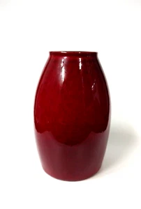 Vintage SCHEURICH POTTERY Red Vase 629-18 Made In Germany 7 1/2" tall - Picture 1 of 5