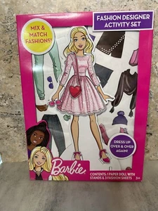 Barbie Fashion Designer Activity Paper Doll 20+ Piece Set NEW (CC, T) - Picture 1 of 2
