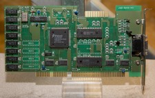 Vintage Trident TVGA8900C ISA VGA graphics video card tested JAX-8212-V2