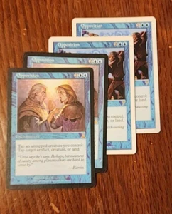 4x Opposition rare enchantment cards - 7th ed/ Urza's Legacy - NM/VG - Picture 1 of 1