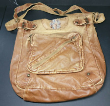 Mossimo Faux Leather Shoulder Tote Brown/Tan