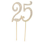 25 Cake Number Topper Rhinstone Birthday Decor Anniversary Large