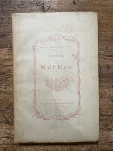 MALFILÂTRE - Poésies - 1884 - Foto 1 di 5