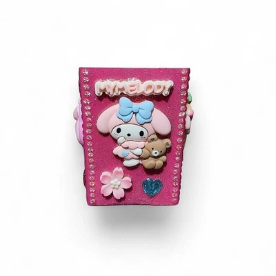 Makeup Brush Acrylic Holder Cup Pink Sanrio Melody - Image 1 of 4