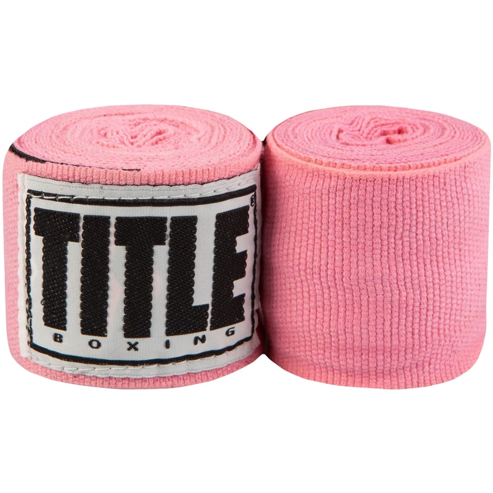 Title Boxing 180" Semi Elastic Mexican Handwraps - Neon Pink - Image 1 of 1