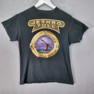 Vintage Jethro Tull T-Shirt Herren Medium schwarz Rock Island 1989 80er Einzelnaht - Bild 1 von 11