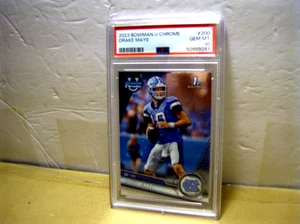 2023 Bowman U Chrome #200 Drake Maye Rooke Card PSA 10 - Picture 1 of 1