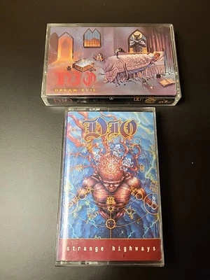 Lot Of 2 Dio Cassette Dream Evil, Strange Highways Hard Rock Heavy Metal 80s - Image 1 of 4