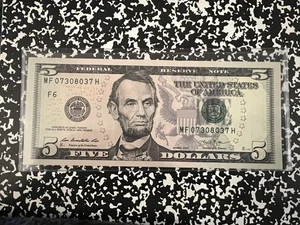 Five dollar $5 Radar Note - Picture 1 of 1