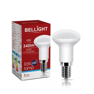 LED E14 R39 4W = 35W Lampe 230V Pilzform 340lm Reflektor 200° Kaltweiß 6500K - Bild 1 von 3