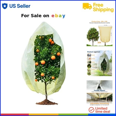 Cubiertas para plantas protección contra la congelación 10 pies x 10 pies tela contra escarcha extra grande para jardines Foto 1 de 4