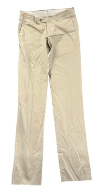 NUEVO Pantalones de vestir ajustados de algodón beige talla 38 The Men's Store at Bloomingdale's Foto 1 de 3