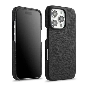 Melkco For iPhone 15 16 Pro Max Genuine Premium Leather Cover MagSafe Armor Case - Picture 1 of 29